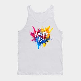 Happy Holi For Women Men Kids Color India Hindu Gifts Tank Top